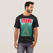 レトロなストロー Tシャツ (正面フル)