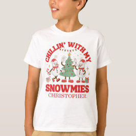 レトロなスノーミーたちと過ごすクリスマス Tシャツ