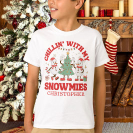 レトロなスノーミーたちと過ごすクリスマス Tシャツ