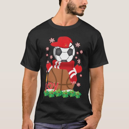 レトロなスポーツの雪だるまの友達 Tシャツ (正面)