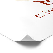 レトロなソックスモンキー ストッキングキャップ 赤ちゃん 男の子 ギフト ポスター (角)