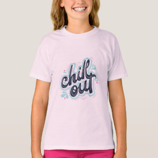 レトロなタイポグラフィーのガールズグラフィックTシャツ Tシャツ
