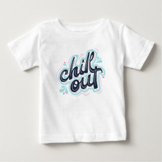 レトロなタイポグラフィーベイビーグラフィックTシャツ ベビーTシャツ