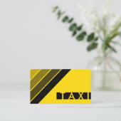 レトロなタクシーの名刺 名刺 (スタンド正面)