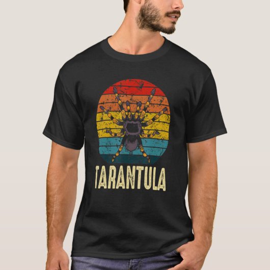 レトロなタランチュラの飼い主 ペットスパイダー 2 Tシャツ (正面)