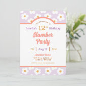 レトロなダイシーの誕生日スリーパー・パーティー 招待状 (スタンド正面)