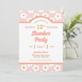 レトロなダイシーの誕生日スリーパー・パーティー 招待状 (スタンド正面)