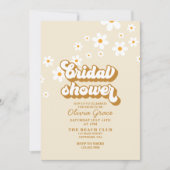 レトロなダイシー グルーヴィー ウェディングシャワー 招待状 (正面)