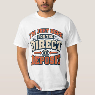 レトロなダイレクトデポジットTシャツ Tシャツ