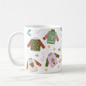 レトロなダサいセーター クリスマス コーヒーマグカップ (左)