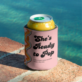 レトロなダスティローズのGroovy Shes Ready to Pop 缶クーラー