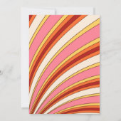 レトロなダaisyちゃんと一緒にグルービーな70年代バースデーパーティー 招待状 (裏面)