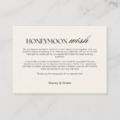 レトロなチェック柄の古き良きお金 ハネムーンの願い エンクロージャーカード (正面)