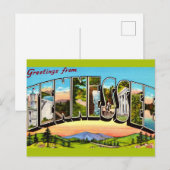 レトロなテネシー州のグリーティングポストカード ポストカード (正面/裏面)