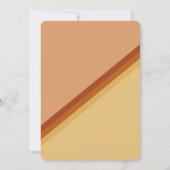 レトロなテラコッタ タイポグラフィー サマーサン ウェディング 招待状 (裏面)