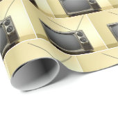 レトロなテレビセット ラッピングペーパー (ロールコーナー)