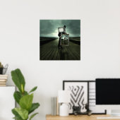 レトロなテレビマン ポスター (ホームオフィス)