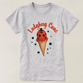 レトロなテントウムシ | 気まぐれなアイスクリームアート Tシャツ