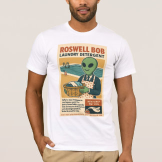 レトロなデザインの洗濯洗剤 ロズウェル エイリアン 1950年代 Tシャツ
