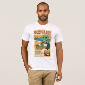 レトロなデザインの洗濯洗剤 ロズウェル エイリアン 1950年代 Tシャツ (正面フル)