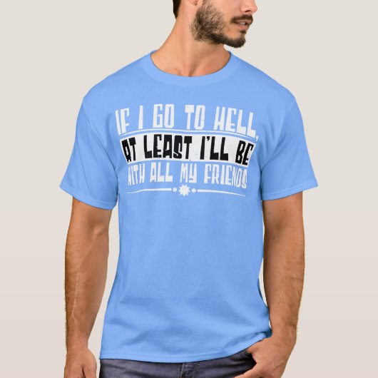 レトロなデザイン 少なくとも友達と一緒だ Tシャツ (正面)