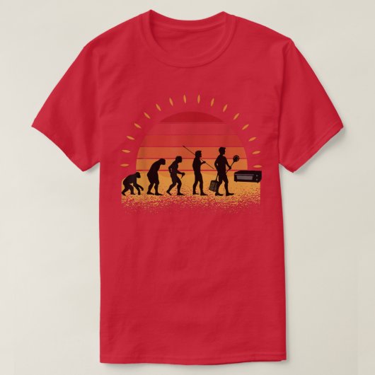 レトロなナポリ風ピザを作るピザ職人 Tシャツ (デザイン正面)
