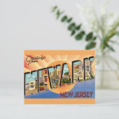 レトロなニューアークNJのポストカード ポストカード (スタンド正面)