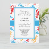 レトロなニューイングランドロブスターパーティー 招待状 (スタンド正面)