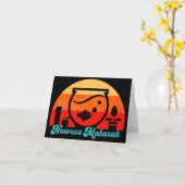 レトロなノウルーズ・モバラクの金魚 カード (黄色い花)