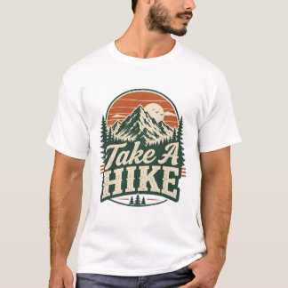 レトロなハイキングTシャツ「Take A Hike」 Tシャツ
