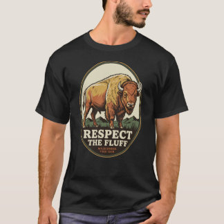 レトロなバイソン・バッファローの荒野 Tシャツ