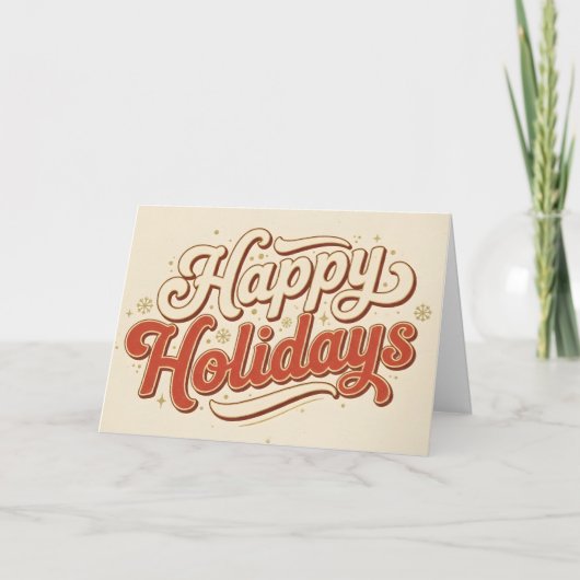 レトロなバカンス ハッピー・ホリデー クリスマス (正面)