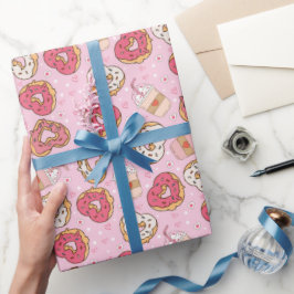 レトロなバレンタインデーのラッピングペーパー ラッピングペーパー