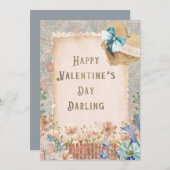 レトロなバレンタイン：ヴィンテージラブの庭園 シーズンカード (正面/裏面)