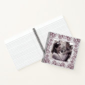 レトロなバロックグランジスタイルの枠。文字。 ノートブック (内部)