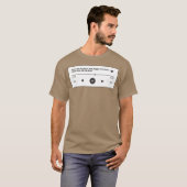 レトロなバンドプレイヤー女子への音楽ギフト Tシャツ (正面フル)