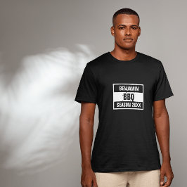 レトロなバーベキューシーズン20XXブラック Tシャツ