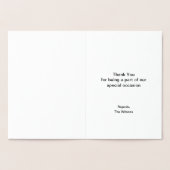 レトロなパイナップル感謝していパーティーユー 箔カード (内部)