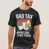 レトロなパパの税金 Funny Fast Food Poison Tester ギフト | おもしろ Tシャツ (正面)