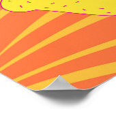 レトロなパン屋のポスター、フードテーマの壁アート ポスター (角)