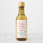 レトロなパームスプリングスでの花嫁お披露目パーティー ワインラベル (正面)