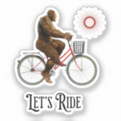レトロなビッグフット自転車冒険 シール (正面)