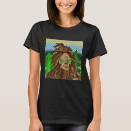 レトロなビッグフット | ヴィンテージカラーのサスクワッチ ポップアート Tシャツ