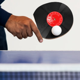 レトロなビニールレコードの卓球パドル 卓球ラケット