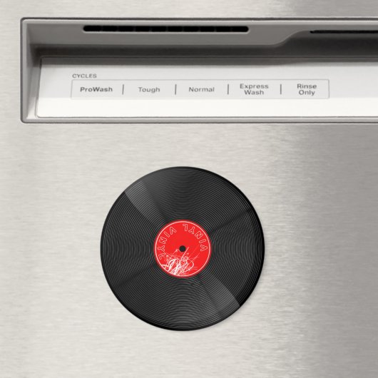 レトロなビニールレコードマグネット ビンテージ音楽の装飾 マグネット (インサイチュ (食洗機))