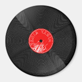 レトロなビニールレコードマグネット ビンテージ音楽の装飾 マグネット (正面)