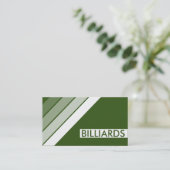 レトロなビリヤード 名刺 (スタンド正面)