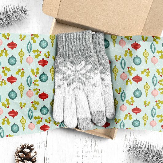 レトロなビンテージクリスマスオーナメント 薄葉紙