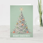 レトロなビンテージタッセルツリーの輝き クリスマス (正面)