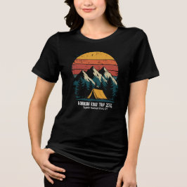 レトロなビンテージマウンテンバケーションを一緒に探検しよう トライブレンドTシャツ